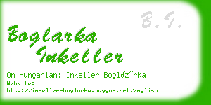 boglarka inkeller business card